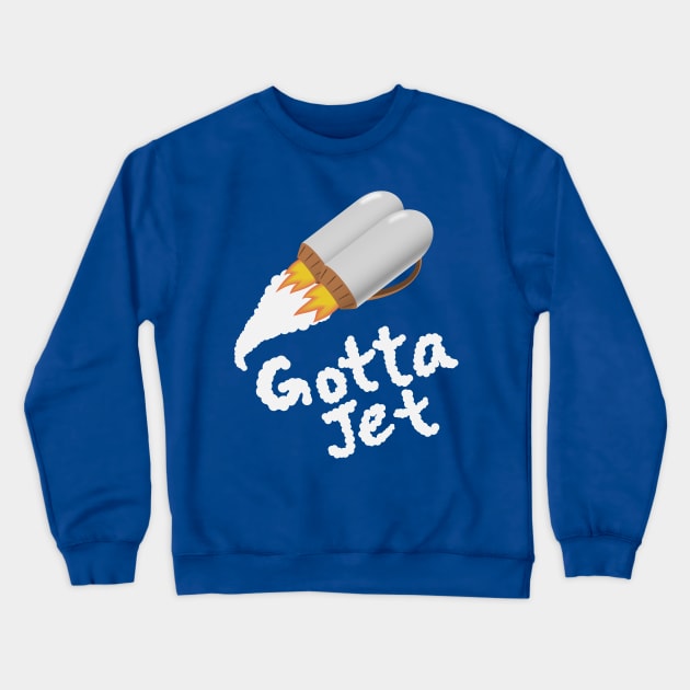 Gotta Jet Crewneck Sweatshirt by Nightgong
